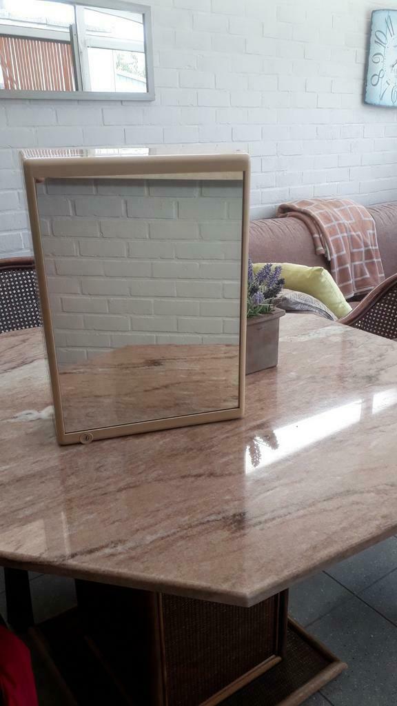 RETRO  SPIEGEL TOILETKASTJE 44 cm H x 33 cm B x 14 cm D, Ophalen, Rechthoekig, Minder dan 50 cm, Minder dan 100 cm