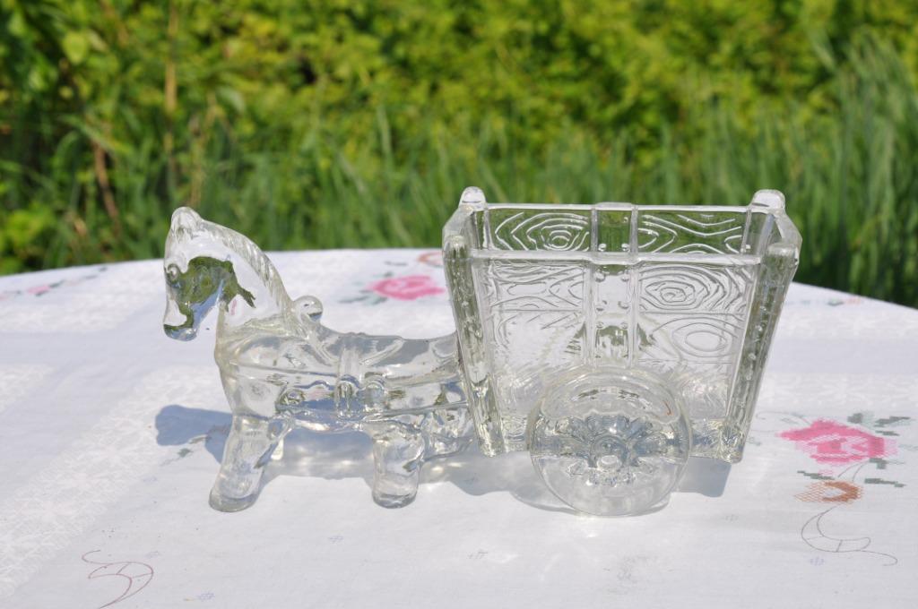 §  vide poche en verre ane tirant une charrette, Antiquités & Art, Enlèvement ou Envoi