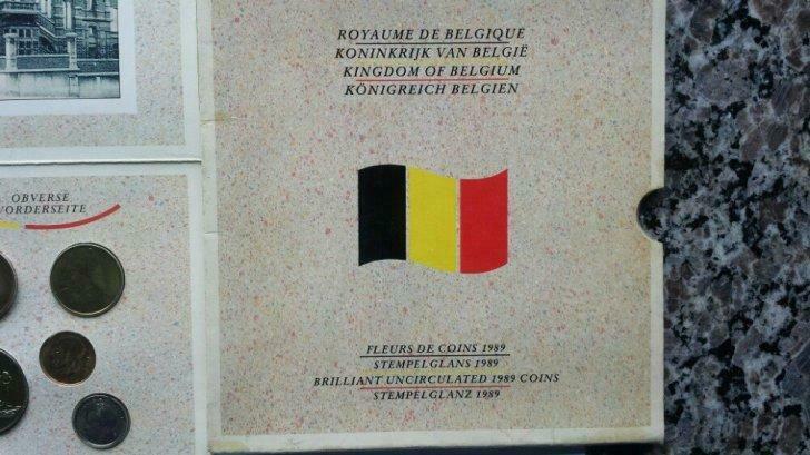 munten van 1989 belgië: Fleur de coin ", Postzegels en Munten, Ophalen of Verzenden, België