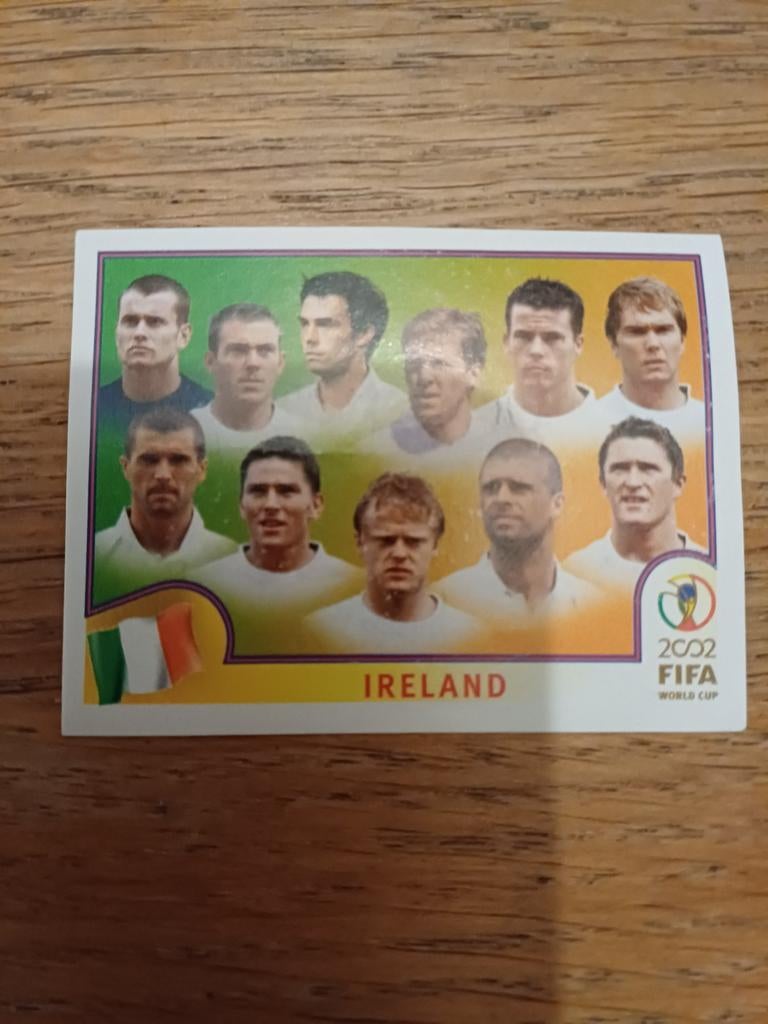 Panini WC 2002 Korea-Japan team Ireland, Ophalen of Verzenden