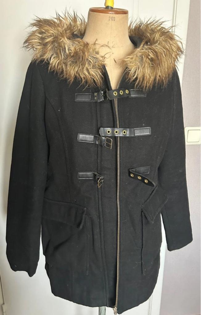 Zwarte winterjas Vero moda, Vero Moda, Verzenden, Gedragen