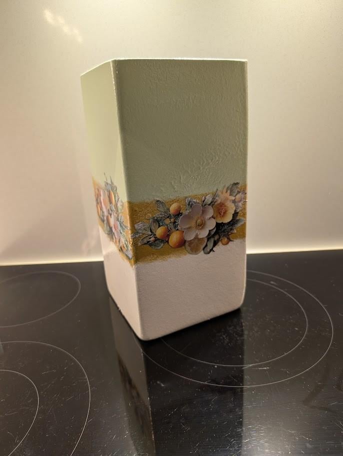 Hoge vaas voor droogbloemen, Overige kleuren, Ophalen of Verzenden, Minder dan 50 cm, Glas