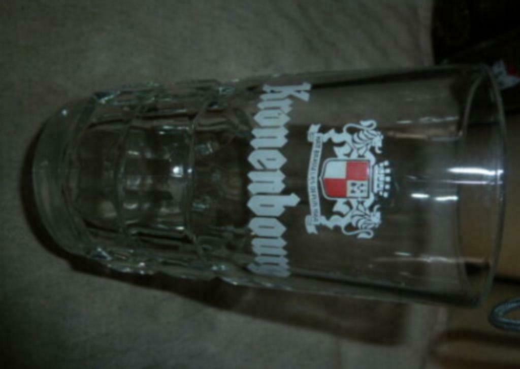 #C Bier glas pul KRONENBOURG Hatt Brasseurs Depuis 1664 0,25, Verzamelen, Glas en Drinkglazen, Ophalen of Verzenden, Nieuw, Bierglas
