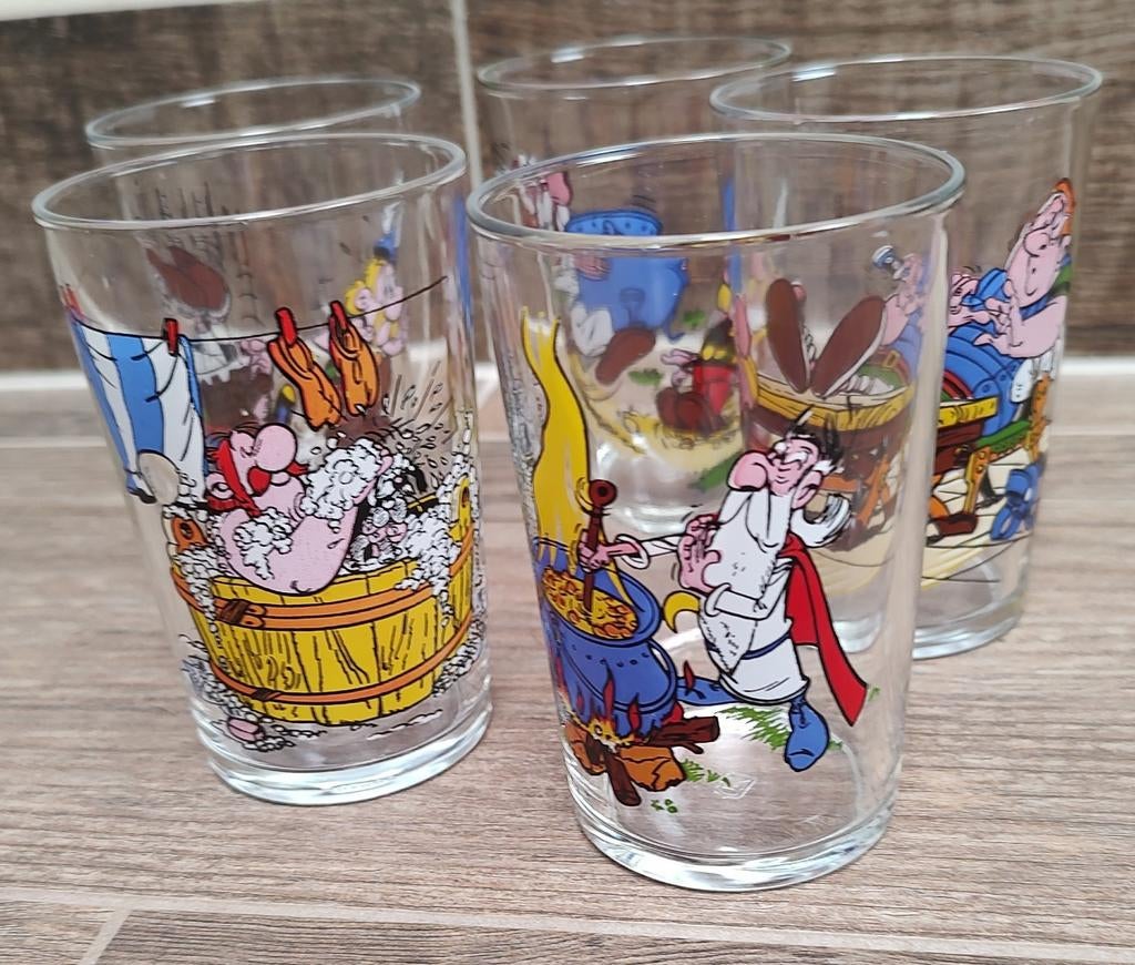 Asterix 5 glazen, Verzamelen, Ophalen of Verzenden, Zo goed als nieuw