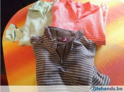 [3610]3 pulls kingfield taille XL-dame-rayé, Vêtements | Femmes, Enlèvement ou Envoi, Porté, Taille 46/48 (XL) ou plus grande