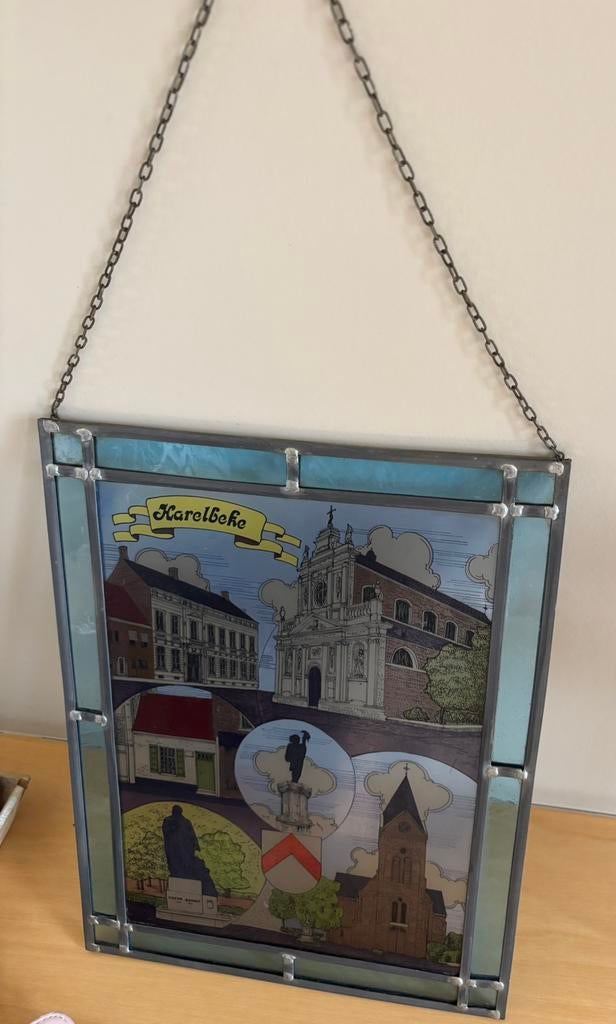 Brandglas in lood Harelbeke, Antiek en Kunst, Ophalen of Verzenden