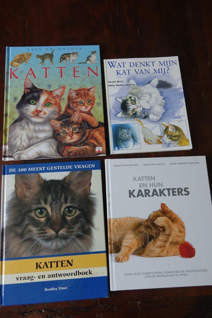 4 boeken over katten, Boeken, Dieren en Huisdieren, Ophalen of Verzenden, Gelezen, Katten