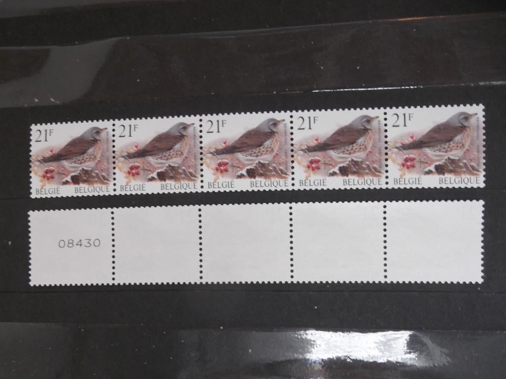 2792 R89 Kramsvogel 5 cijfers - Grive litorne 5 chiffres, Enlèvement ou Envoi, Non oblitéré, Timbre-poste