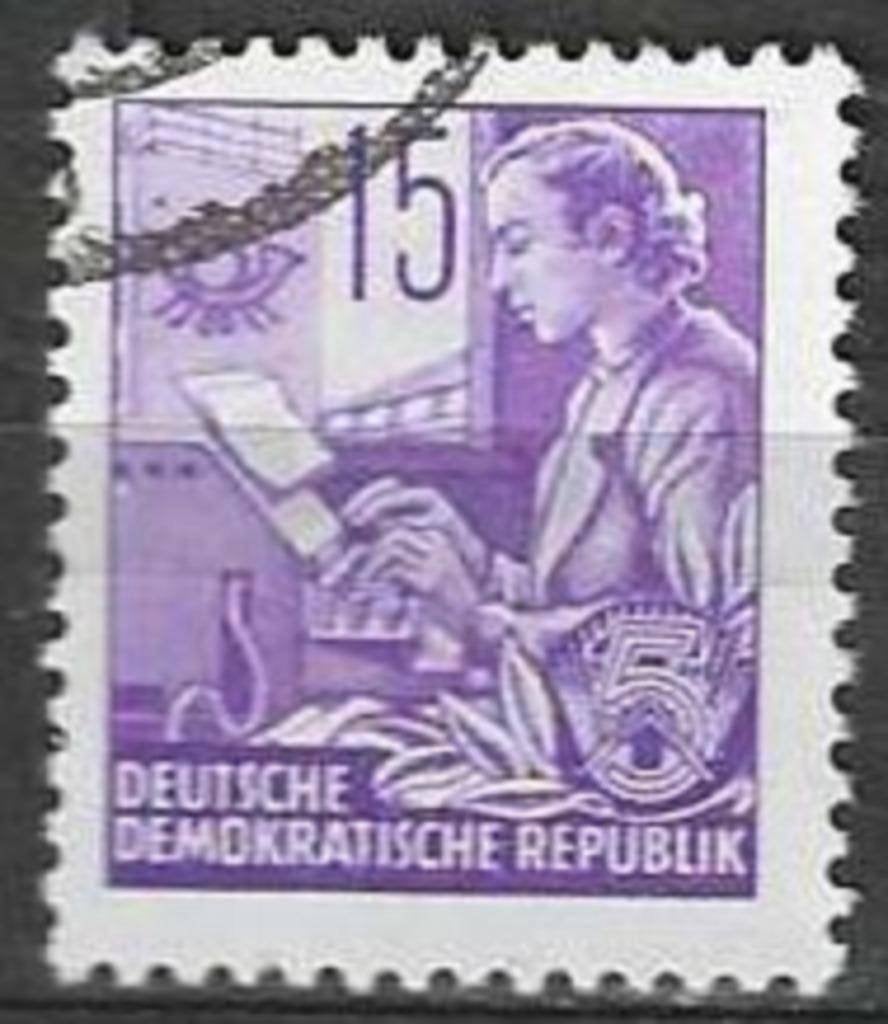 Duitsland DDR 1953 - Yvert 123 - Vijfjarenplan (ST), Verzenden, DDR, Gestempeld