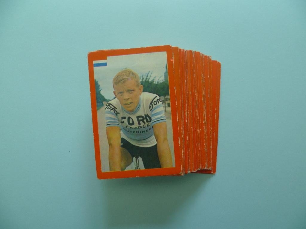 wielrenners chromo's kaarten cartes cyclisme Monty Gum 1969, Ophalen of Verzenden