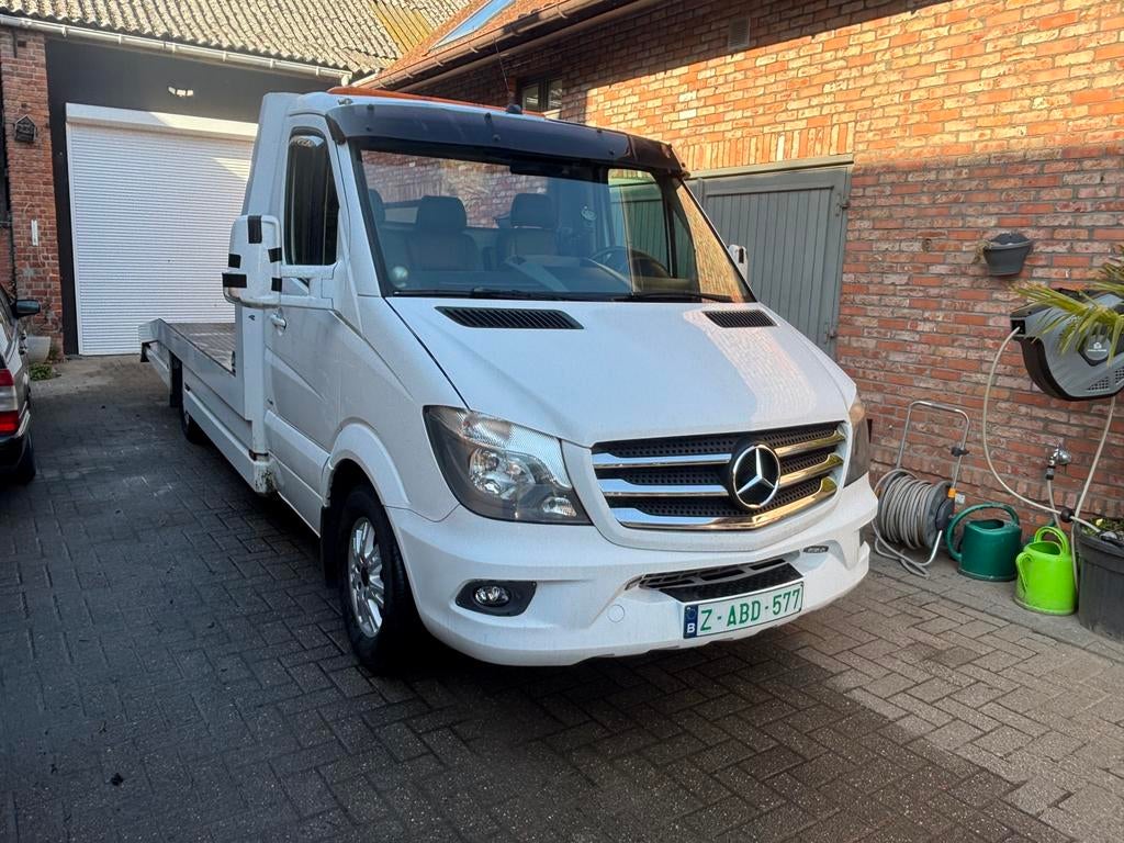 Mercedes Sprinter Takelwagen Automaat 3 liter Diesel Euro 6, Auto's, Bestelwagens en Lichte vracht, Navigatiesysteem, Bedrijf