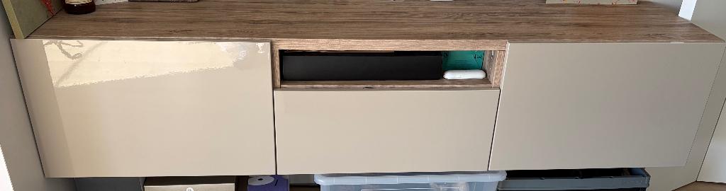 Tv meubel en 2 kleinere kastjes, Huis en Inrichting, Ophalen, Zo goed als nieuw, Met deur(en)