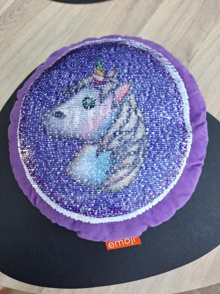 kussen unicorn 'Emoji' nieuw, Ophalen of Verzenden, Paars