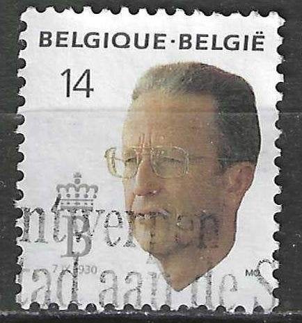 Belgique 1990 - Yvert/OBP 2382 - Roi Baudouin (ST), Envoi, Affranchi, Oblitéré, Maison royale