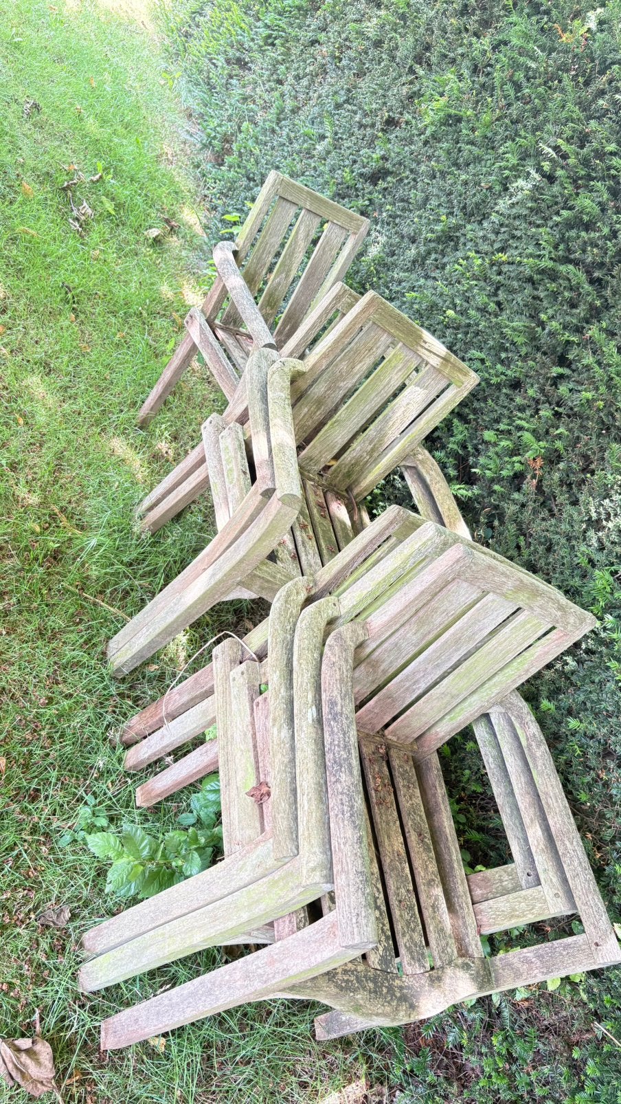 Teak stoelen, Ophalen