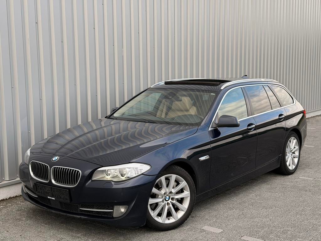 BMW 530d Touring F11 2010 - Pano/Comfortseats/Xenon EXPORT, Auto's, Automaat, Euro 5, Achterwielaandrijving, Beige