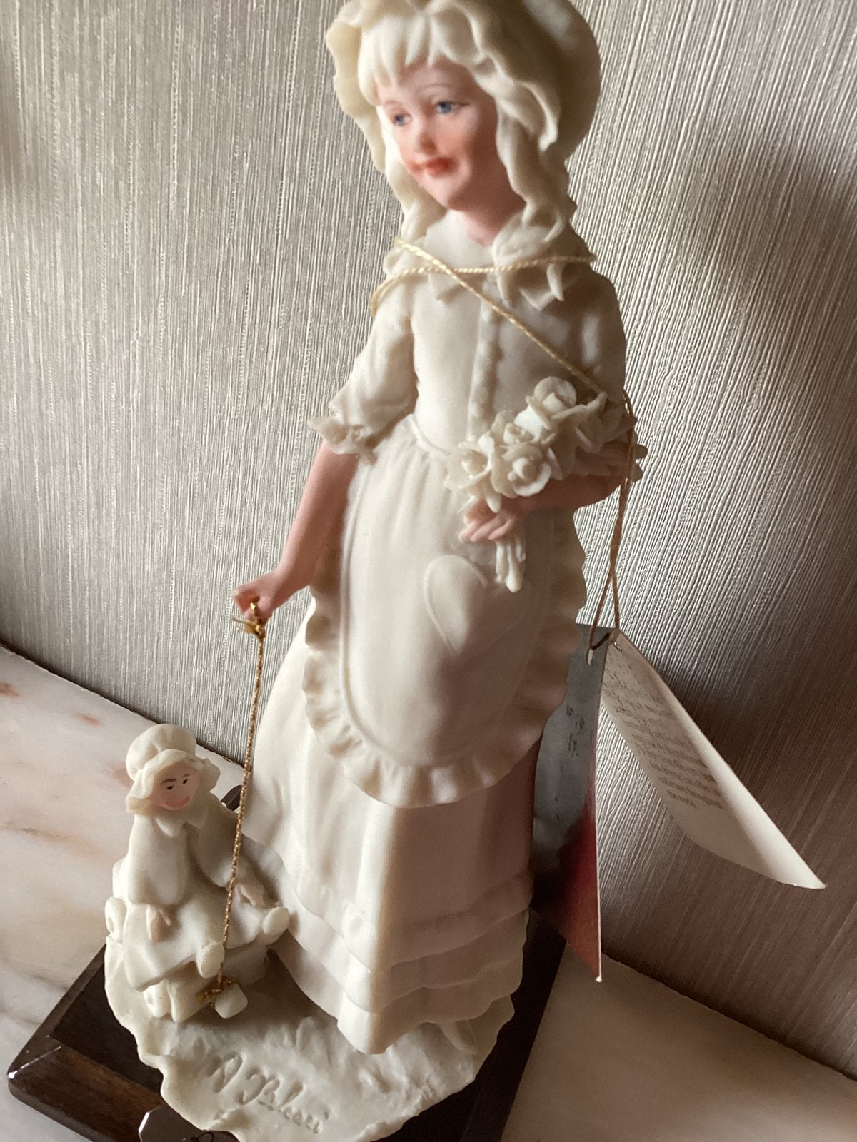 Handgemaakt meisje+kindje CARPODIMONTI style, Ophalen of Verzenden
