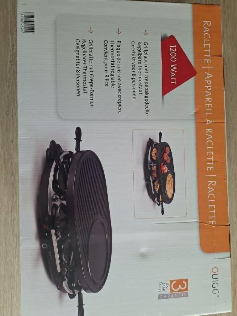 raclette, Elektronische apparatuur, Ophalen, Nieuw