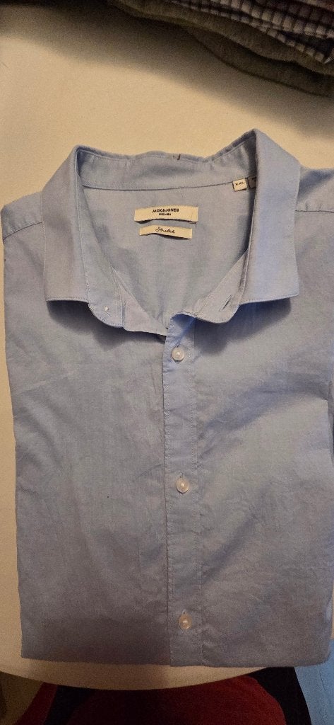 Blauw hemd jack&jones maat xxl (eerder xl) als nieuw, Kleding | Heren, Blauw, Jack&Jones, Ophalen of Verzenden, Zo goed als nieuw