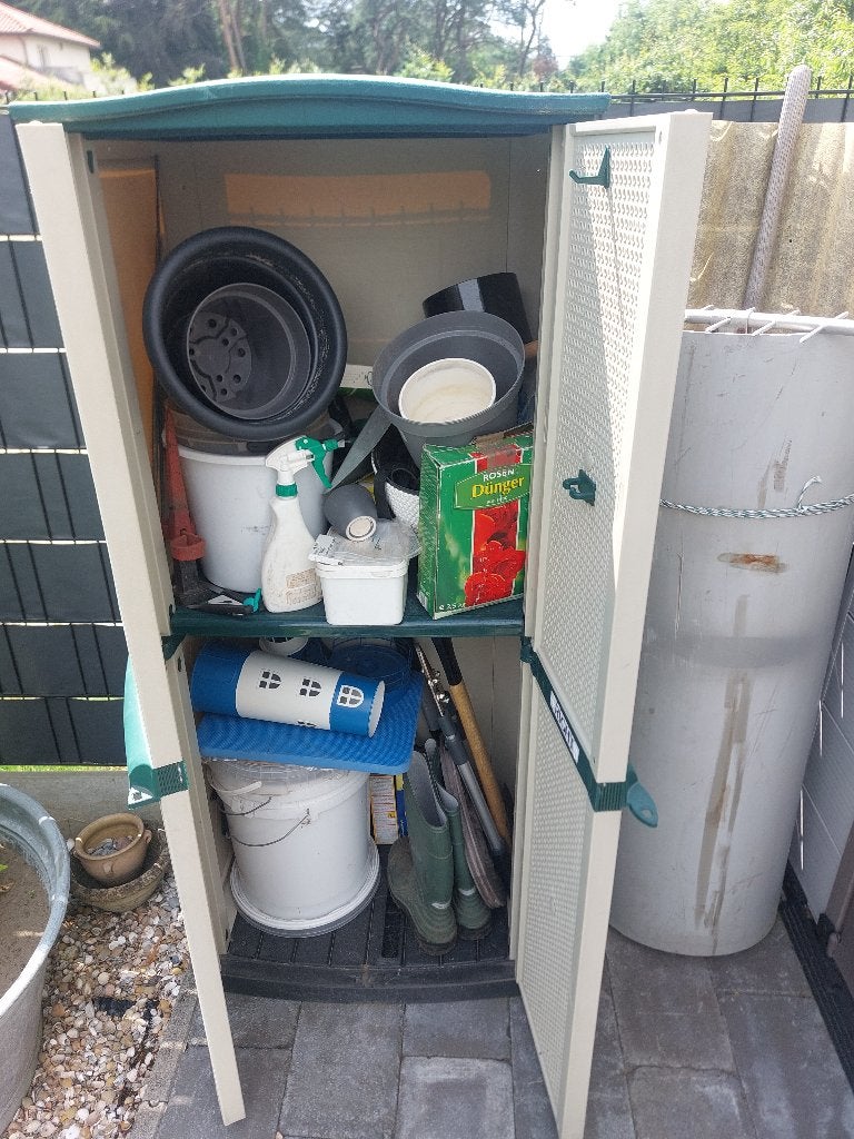 Tuinkast kunststof, Tuin en Terras, Bergingen en Tuinkasten, Ophalen, Gebruikt, Kunststof