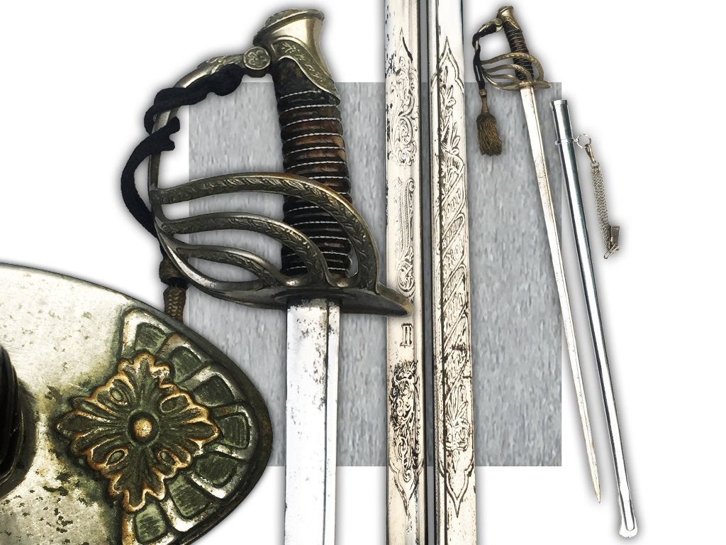 🚨ABL : Rare Sabre Officier Belge M1889 - XX - Original, Enlèvement ou Envoi, Armée de terre, Épée ou sabre