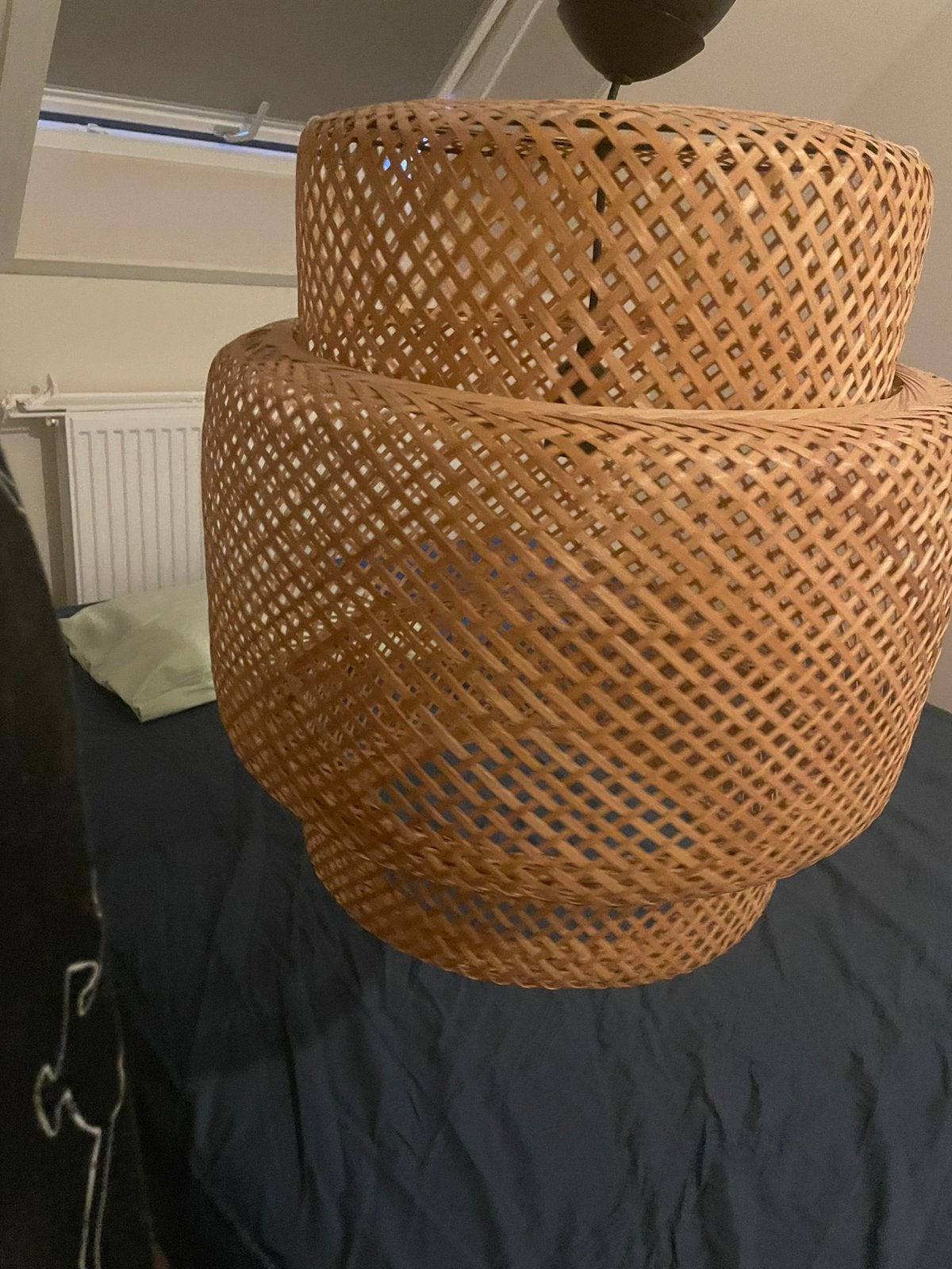 plafond lamp riet, Verzenden, Gebruikt