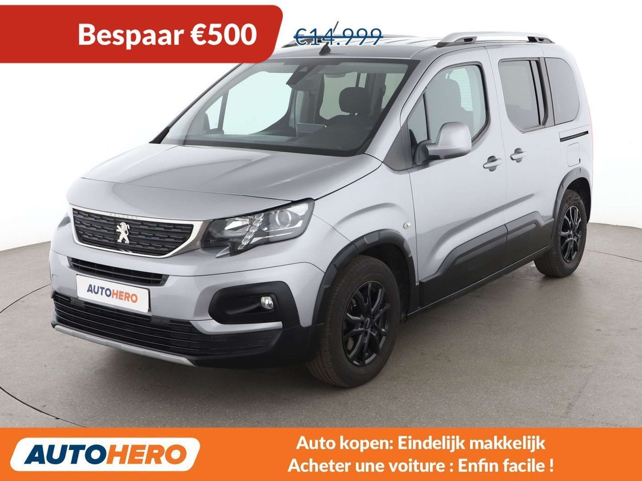Peugeot Rifter 1.2 PureTech Allure L1 (bj 2019), Auto's, Peugeot, Voorwielaandrijving, Stof, 5 deurs, Overige carrosserie
