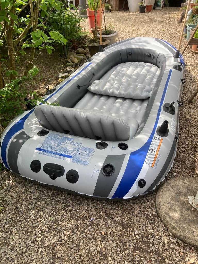 Opblaasbare boot Intex excursion 5, Sports nautiques & Bateaux, Canots pneumatiques, Enlèvement
