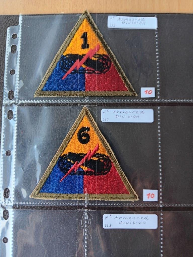 us ww2 patches, Enlèvement ou Envoi