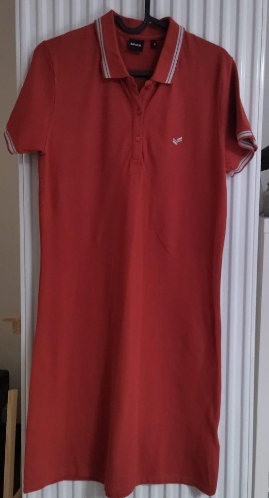 Polo-jurk, Kaporal, maat M/38, 96% katoen, 4% elastaan, Rouge, Au-dessus du genou, Enlèvement, Taille 38/40 (M)