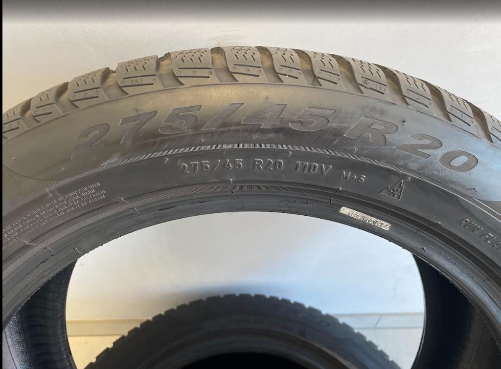 2x Pirelli Scorpion Winter RFT 275/45 R20 – Run-Flat, Ophalen, Gebruikt, 275 mm, Winterbanden