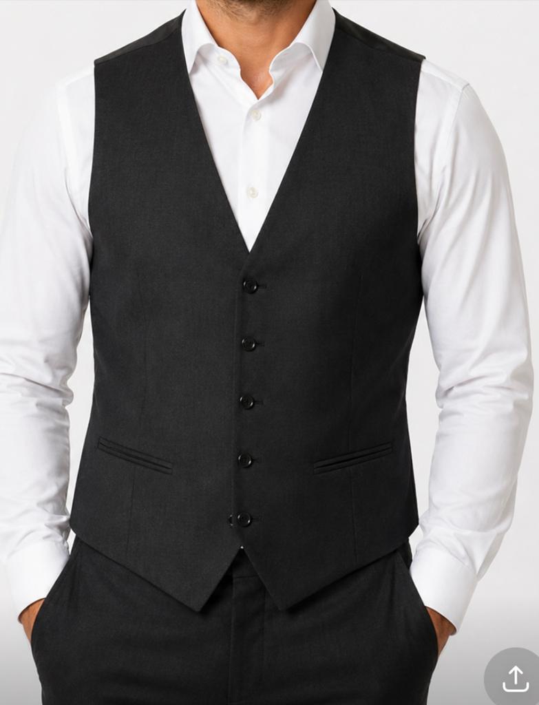 Kostuumgilet maat 54, Kleding | Heren, Kostuums en vesten, Ophalen of Verzenden, Zo goed als nieuw, Maat 52/54 (L), Grijs
