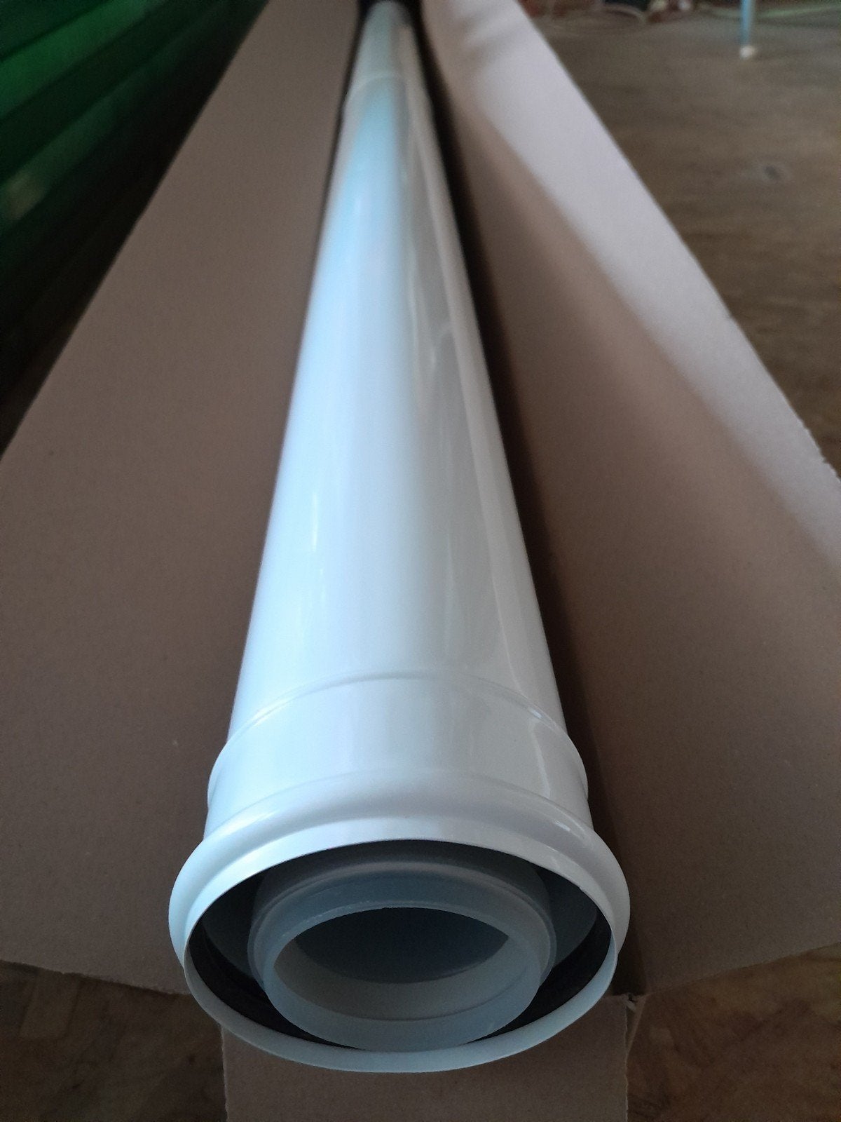 concentrische buis voor condensatieketel (wit), Bricolage & Construction, Chauffage & Radiateurs, Moins de 60 cm, Enlèvement, 80 cm ou plus