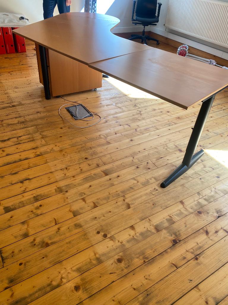 bureau avec commode à roulettes, Enlèvement, Comme neuf, Bureau-armoire combiné