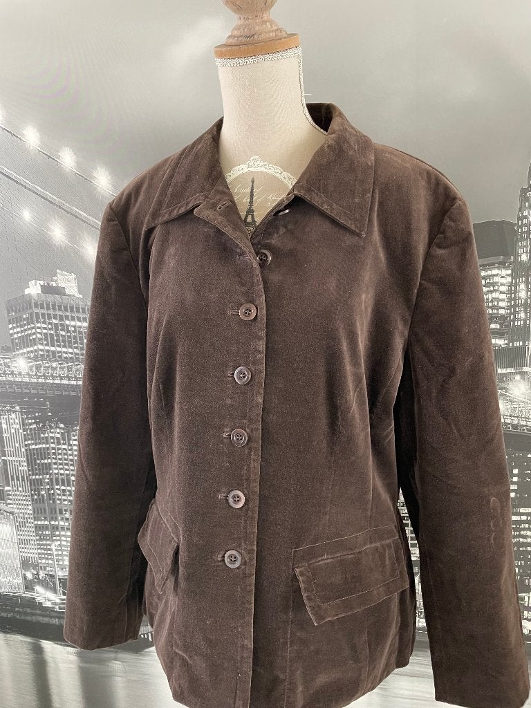 Vest - blazer - merk Hucke - maat 42, Kleding | Dames, Bruin, Verzenden, Maat 42/44 (L), Zo goed als nieuw
