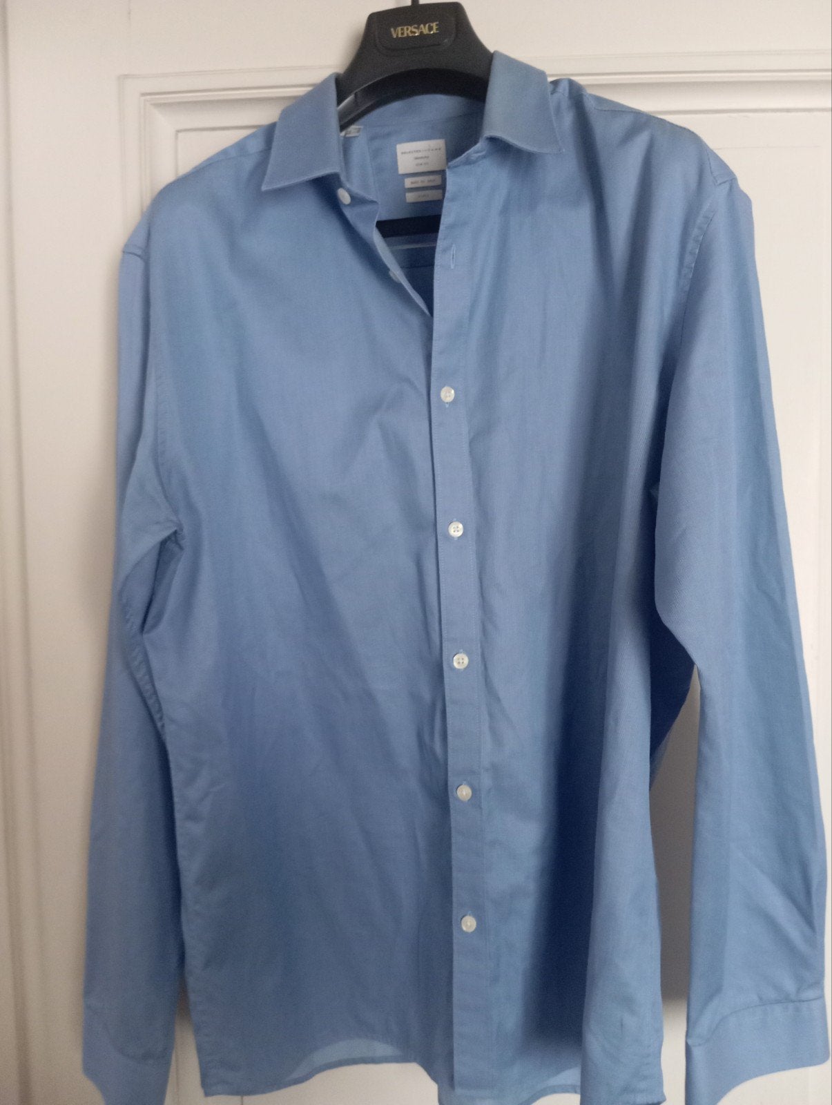 SELECTED pour homme - chemise bleue - Coupe ajustée Identity, Enlèvement ou Envoi