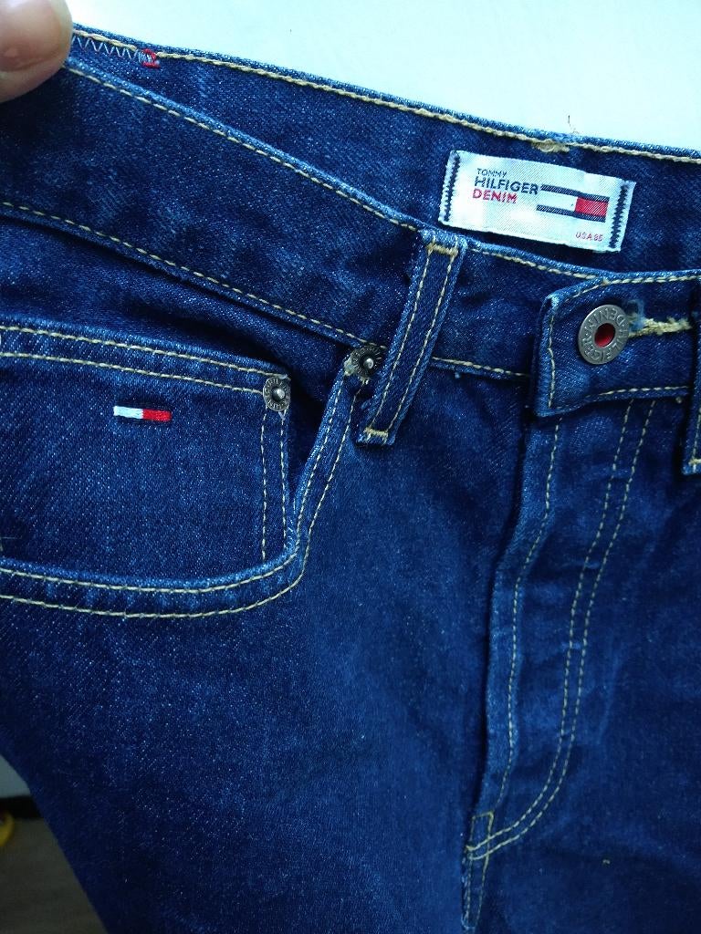 Blauw, Kleding | Heren, Broeken en Pantalons, Ophalen, Maat 48/50 (M), Blauw, Tommy hilfiger