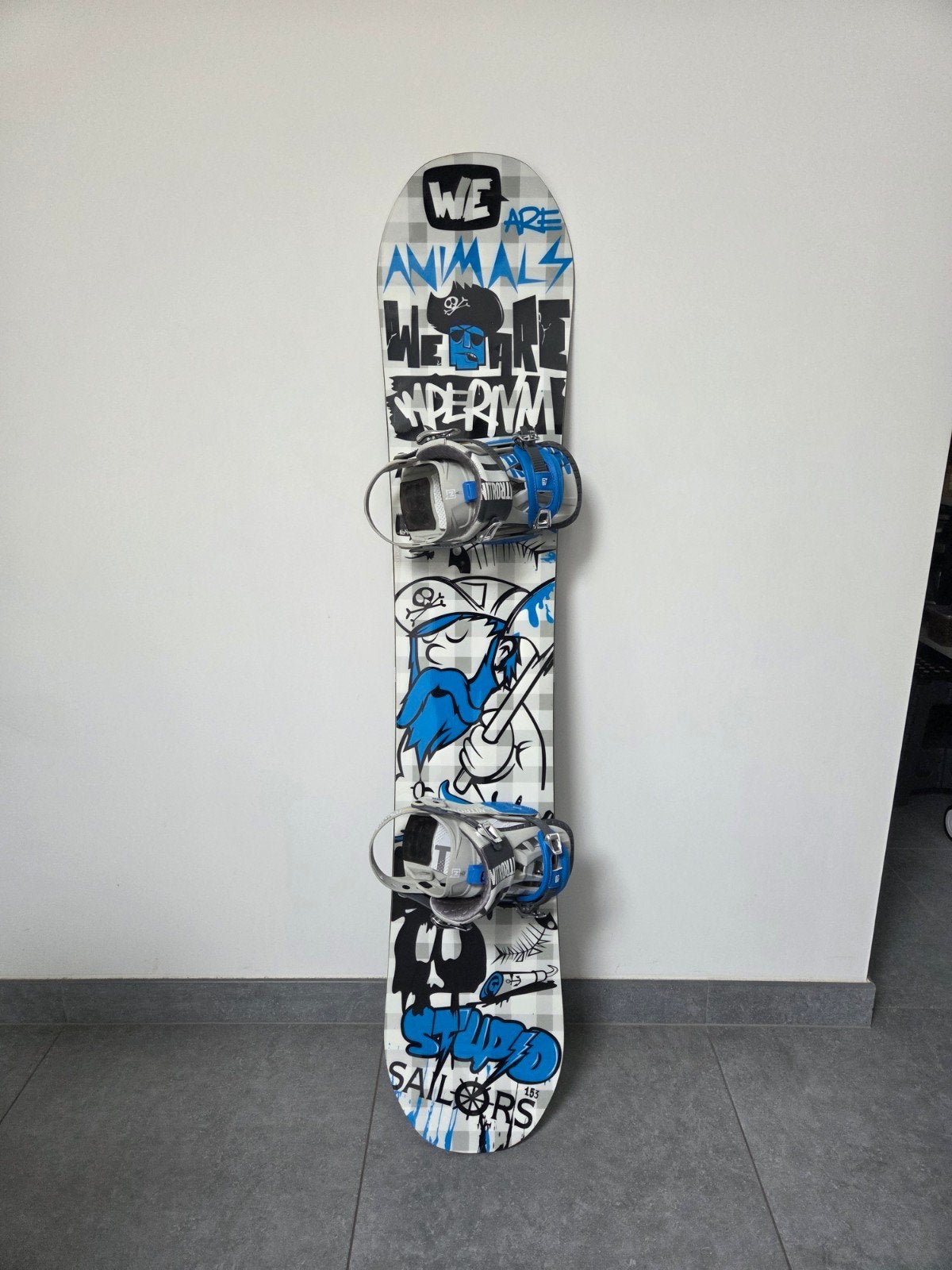 Snowboard 153, bindingen M en boots 43, Enlèvement, Comme neuf, Planche