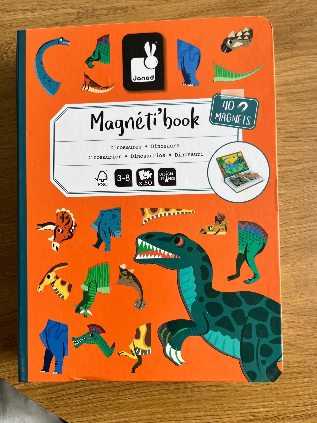Magneetboek dino janod, Ophalen of Verzenden