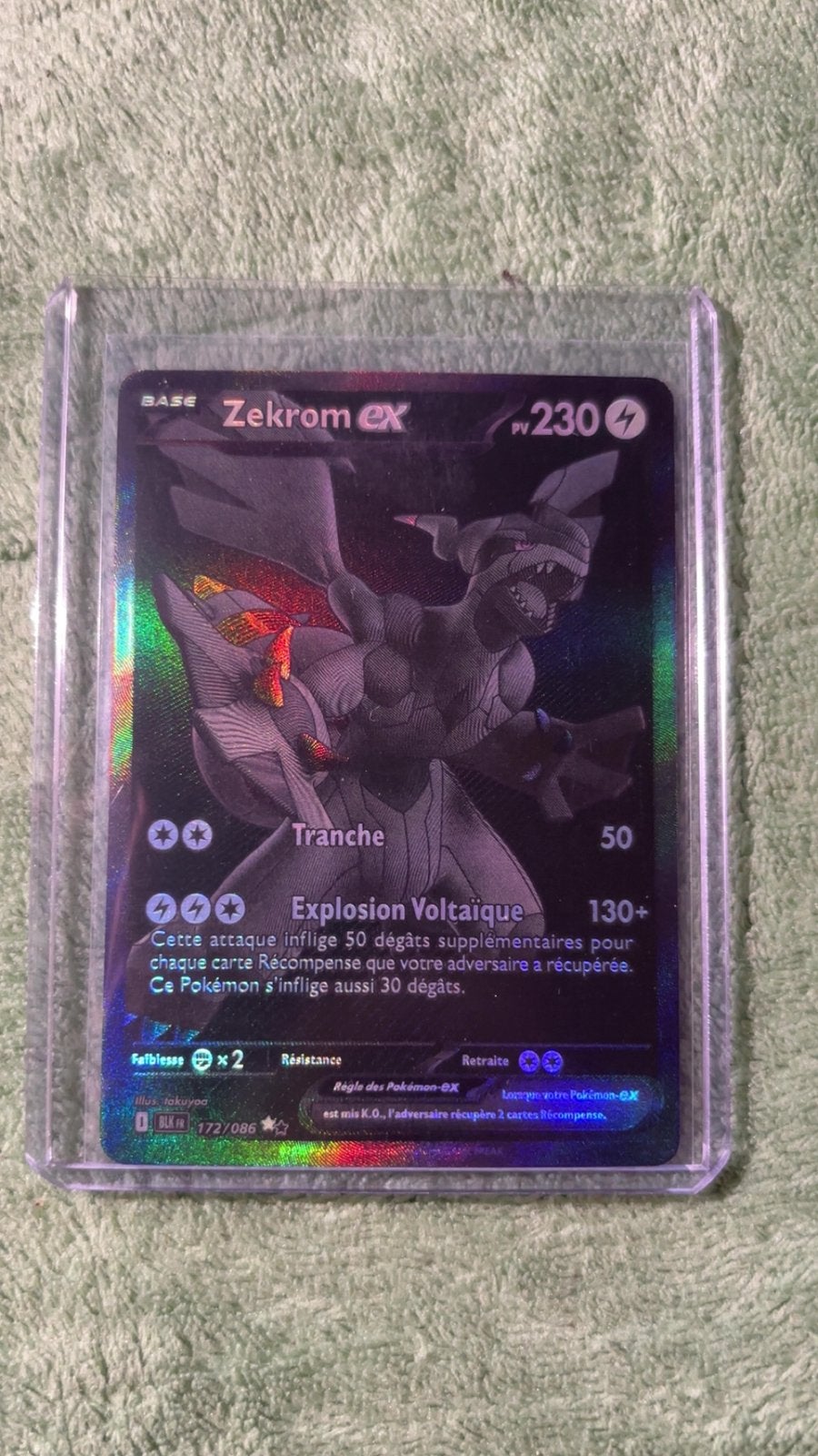 Zekrom ex (BLK 172) BWR en francais, Hobby & Loisirs créatifs, Enlèvement, Comme neuf, Booster