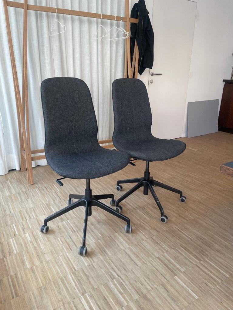 IKEA LÅNGFJÄLL bureaustoel, Enlèvement, Comme neuf, Noir, Chaise de bureau