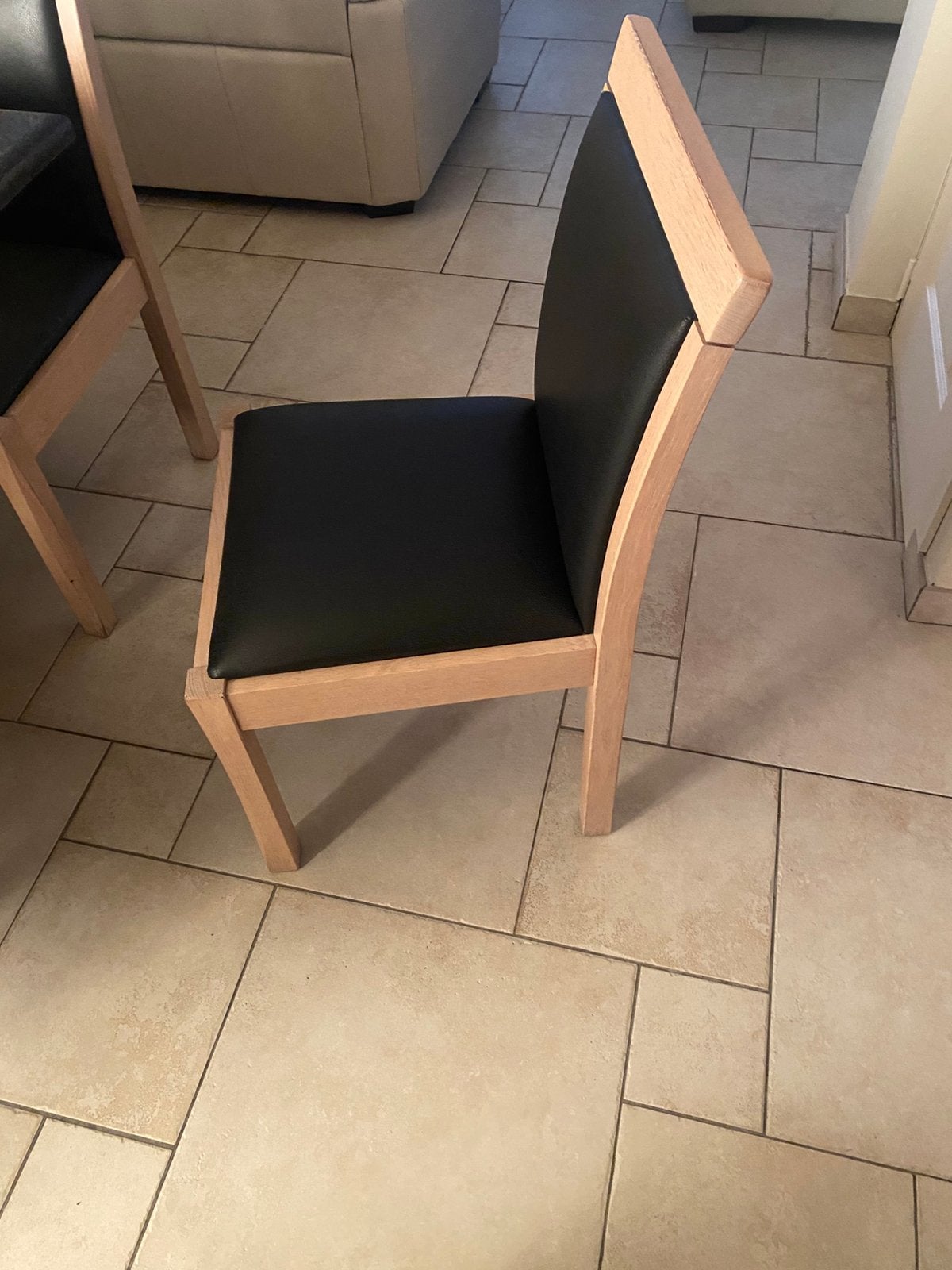 6 eetkamerstoelen, Huis en Inrichting, Stoelen, Ophalen, Gebruikt, Hout, Vijf, Zes of meer stoelen