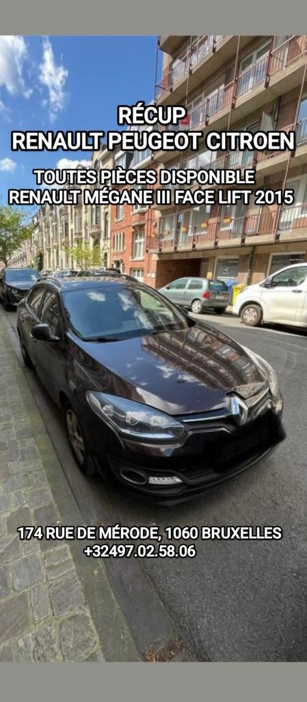 Toutes pièces disponibles pour RENAULT MÉGANE 3 face 1,2TCE, Enlèvement ou Envoi