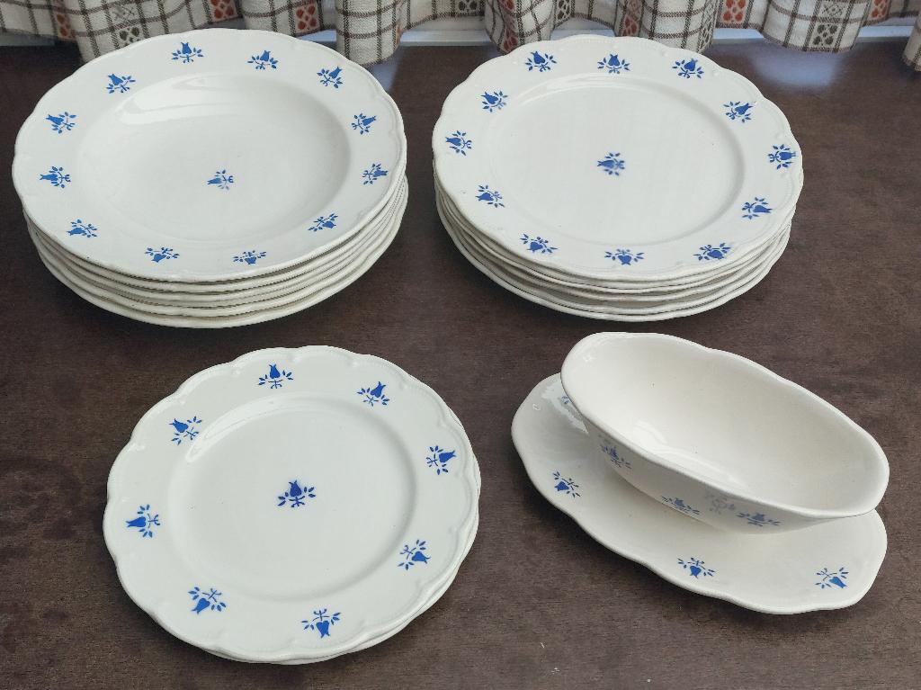 Antiek servies Boch tulp, Antiek en Kunst, Ophalen