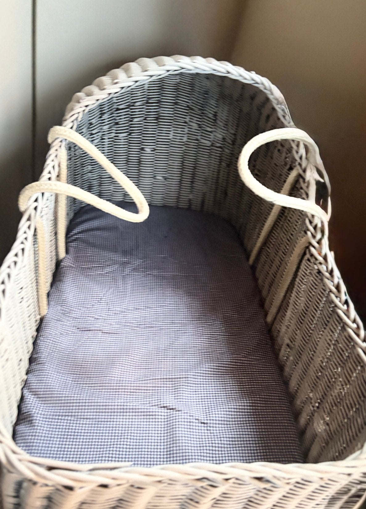 Degelijke Mozesmand / reiswieg handgevlochten, Kinderen en Baby's, Ophalen of Verzenden, Gebruikt, Reisbedje