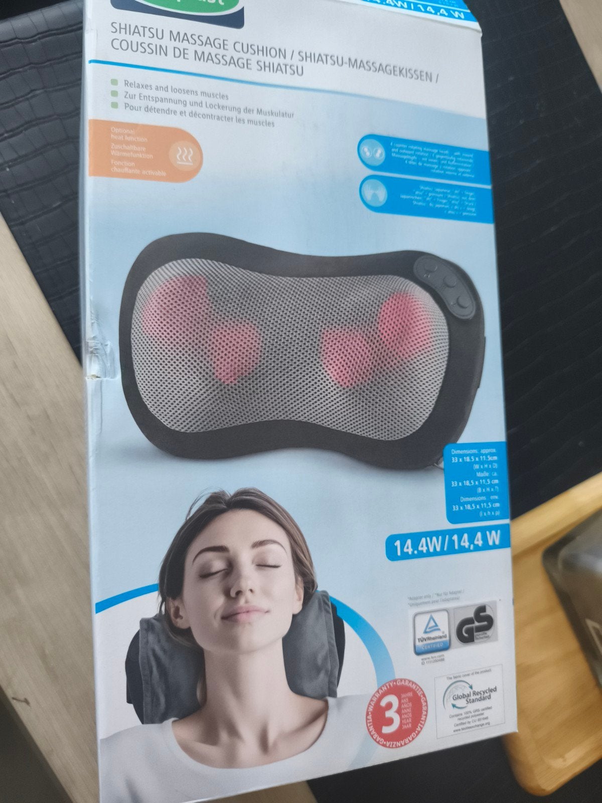 coussin de massage shiatsu, Ophalen