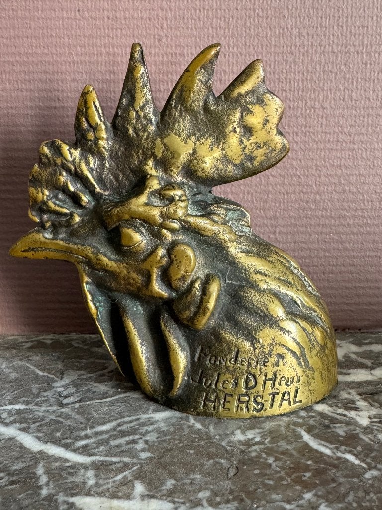 Coq Fonderie Jules D'Heur HERSTAL, Enlèvement ou Envoi, Bronze