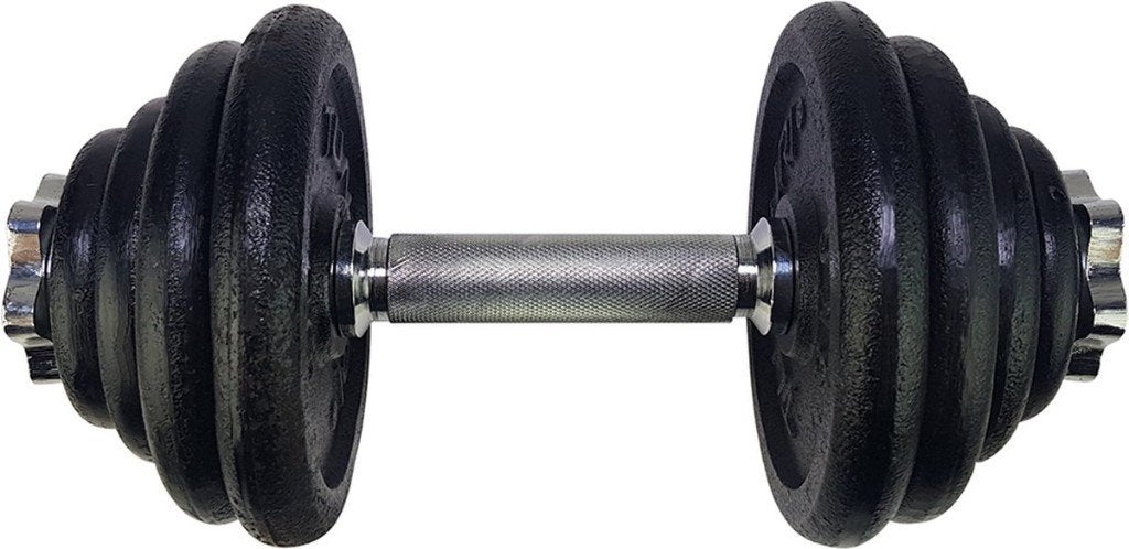 set/2 haltères, set d'haltères, Tinturi 15 kg, Sports & Fitness, Enlèvement ou Envoi, Comme neuf, Bras, Haltère