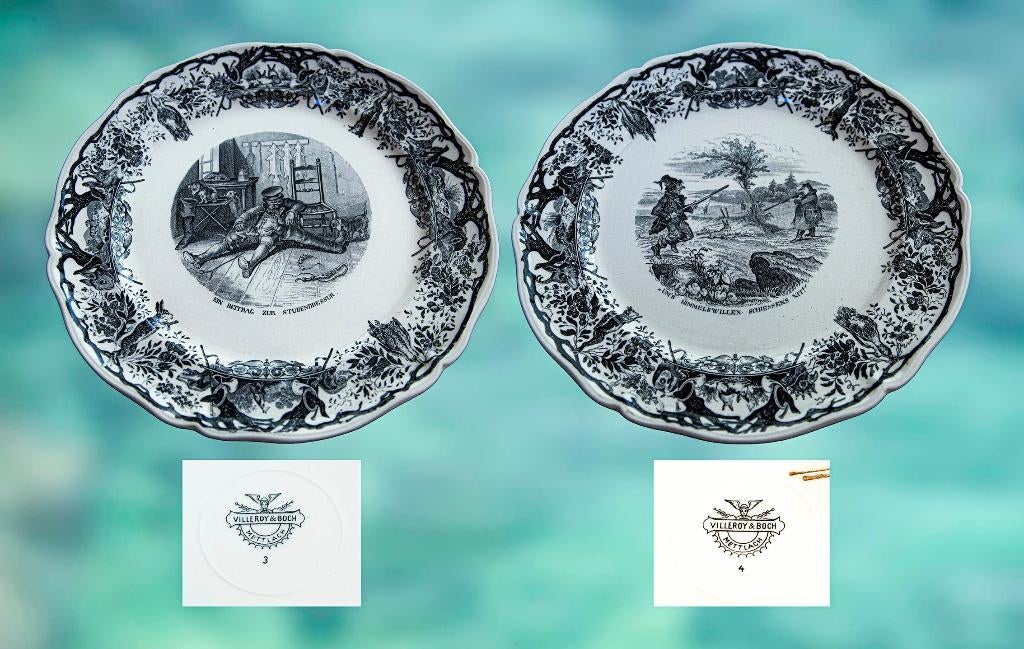 Planche à personnages Villeroy & Boch Mettlach Saar,, Enlèvement ou Envoi