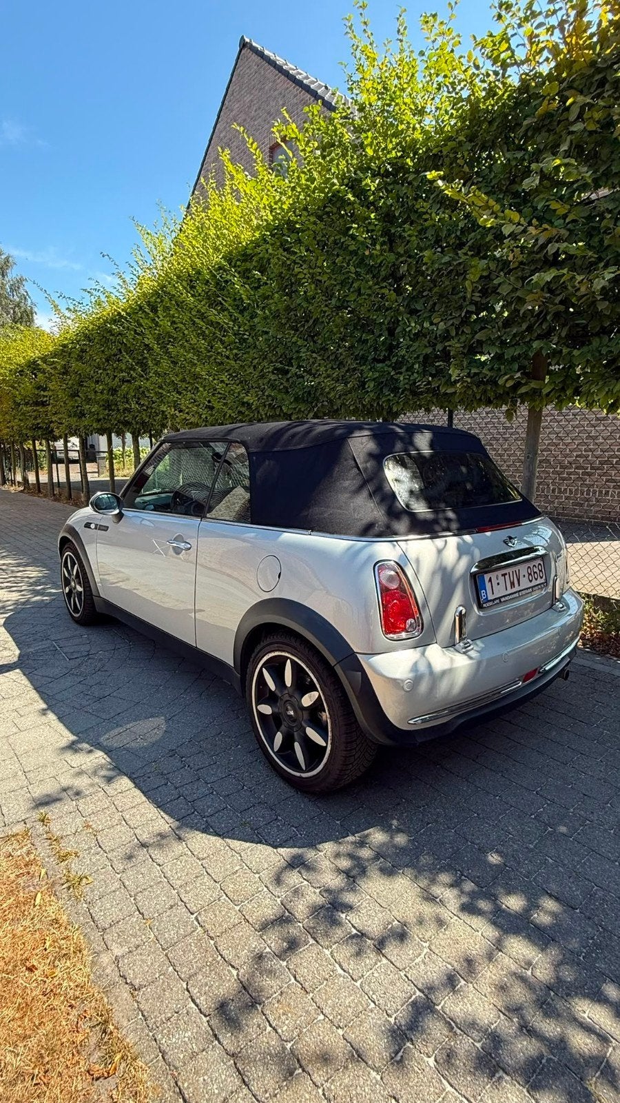 mini cabrio sidewalk benzine, Autos, Cuir, Argent ou Gris, Cabriolet, Boîte manuelle